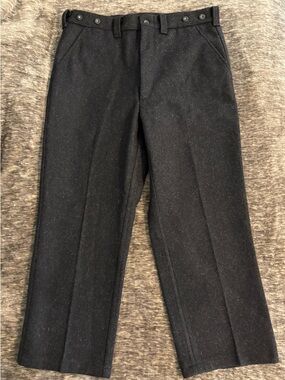 Filson Vintage Style 89 Men’s Mackinaw Wool Charcoal Grey Field Pants 36x27.5